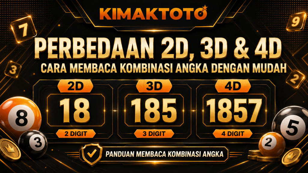 Perbedaan 2D, 3D dan 4D: Cara Membaca Kombinasi Angka dengan Mudah